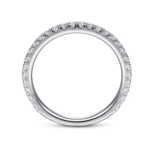 14K White Gold Stackable Diamond Ring - 0.4 ct - Shot 2
