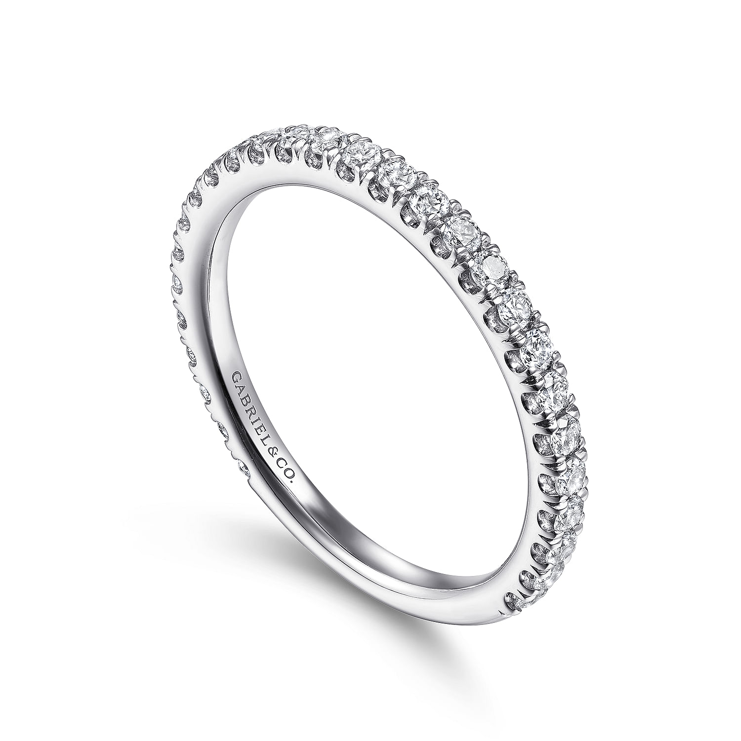 14K White Gold Stackable Diamond Ring - 0.4 ct - Shot 3