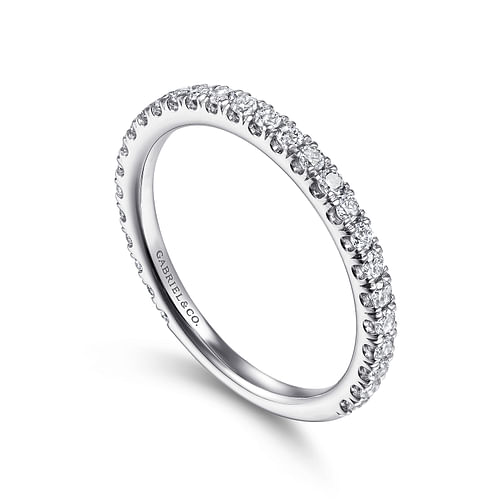 14K White Gold Stackable Diamond Ring - 0.4 ct - Shot 3