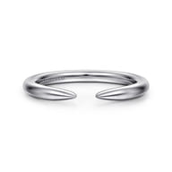 14K White Gold Thin Open Anniversary Band
