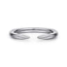 Open Ring Wedding Ring in 14k White Gold with   at Gabriel & Co.