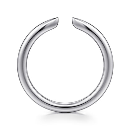 14K White Gold Thin Open Anniversary Band