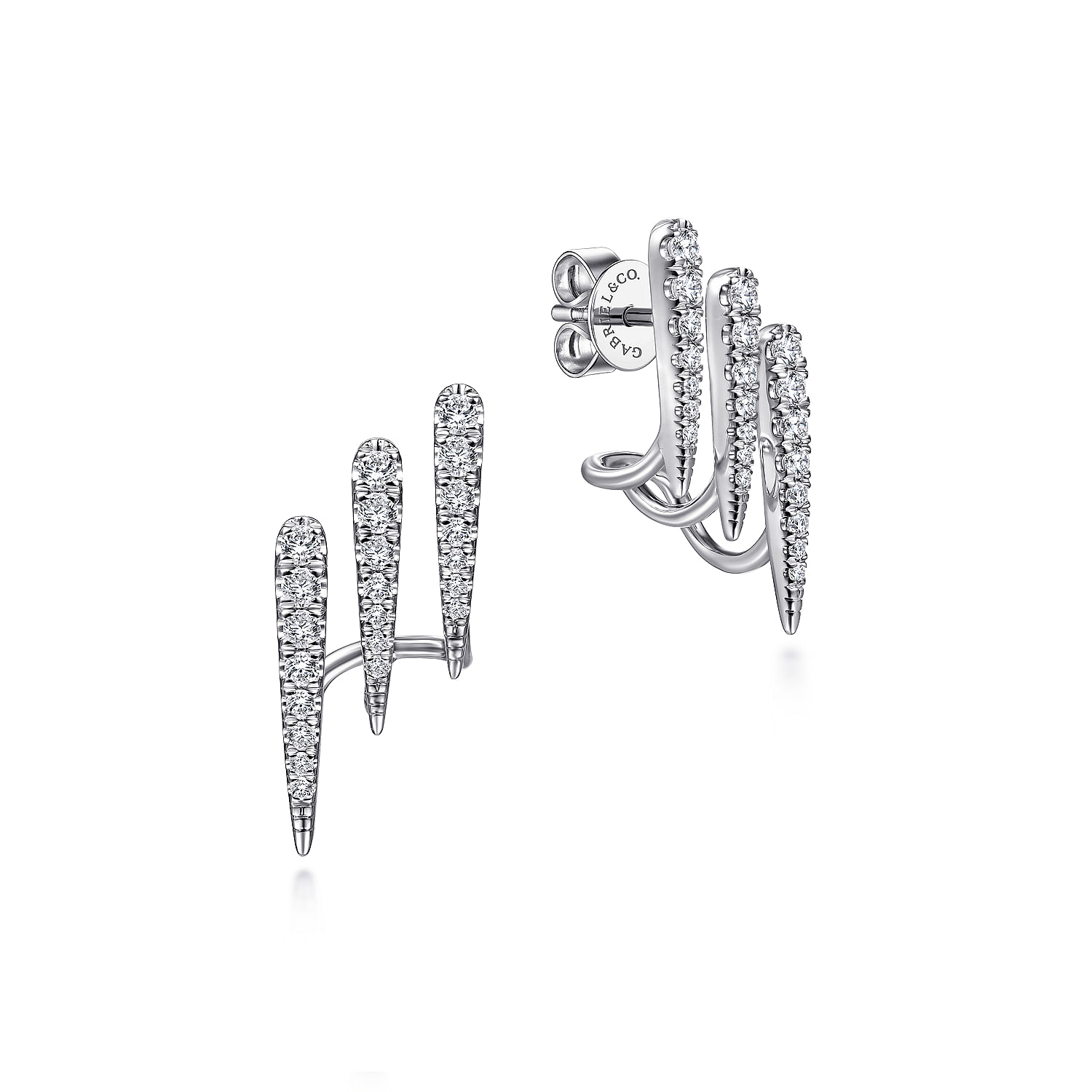 14K-White-Gold-Three-Row-Diamond-Bar-Stud-Earrings1