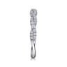14K White Gold Twisted Diamond Stackable Ring - 0.4 ct