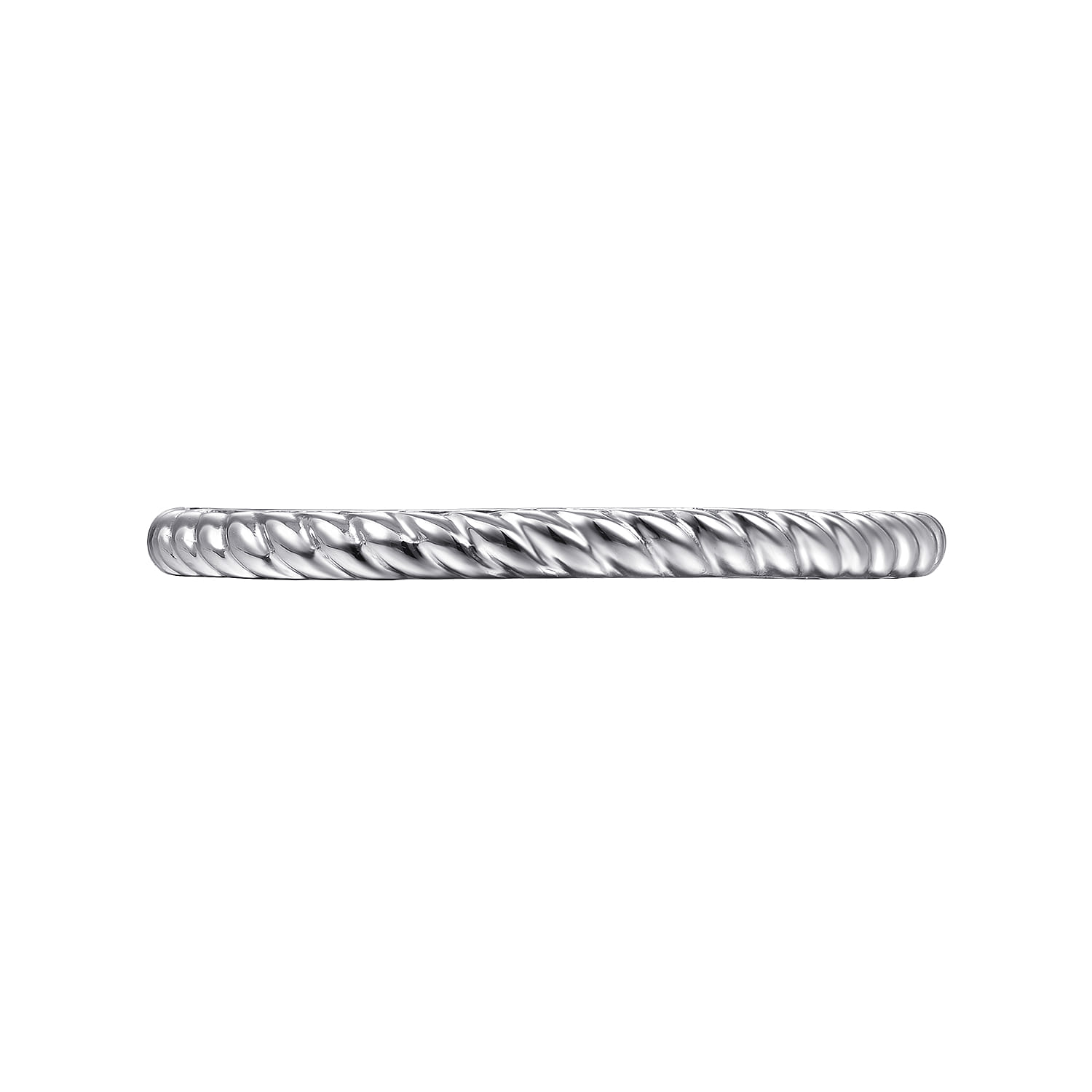 14K White Gold Twisted Rope Stackable Ring | Shop 14k White Gold ...