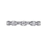 Fancy Wedding Ring in 14k White Gold with Round Natural Diamond at Gabriel & Co.