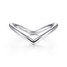 14K White Gold V Matching Wedding Band