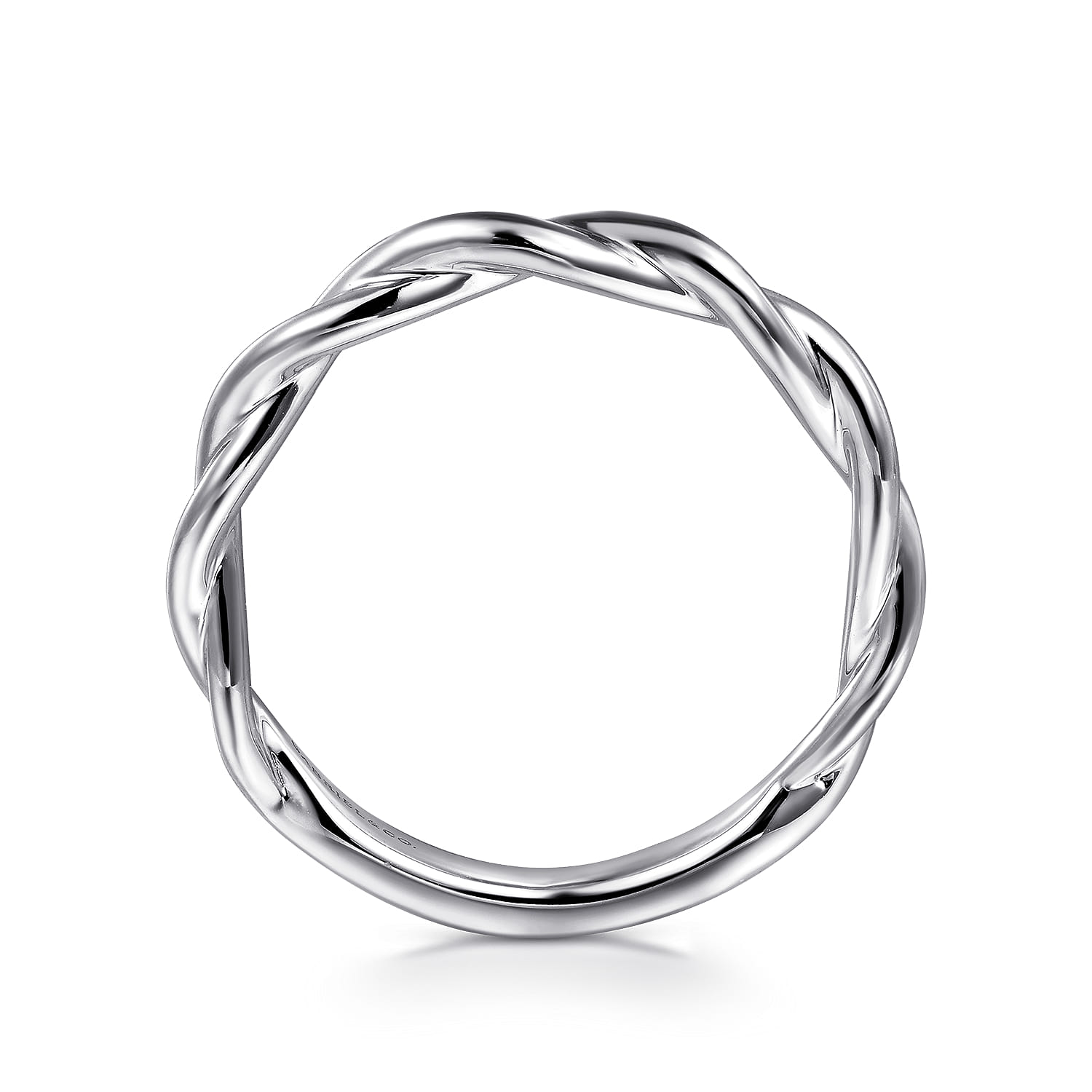 14K White Gold Wedding Band - Shot 2