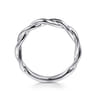 14K White Gold Wedding Band