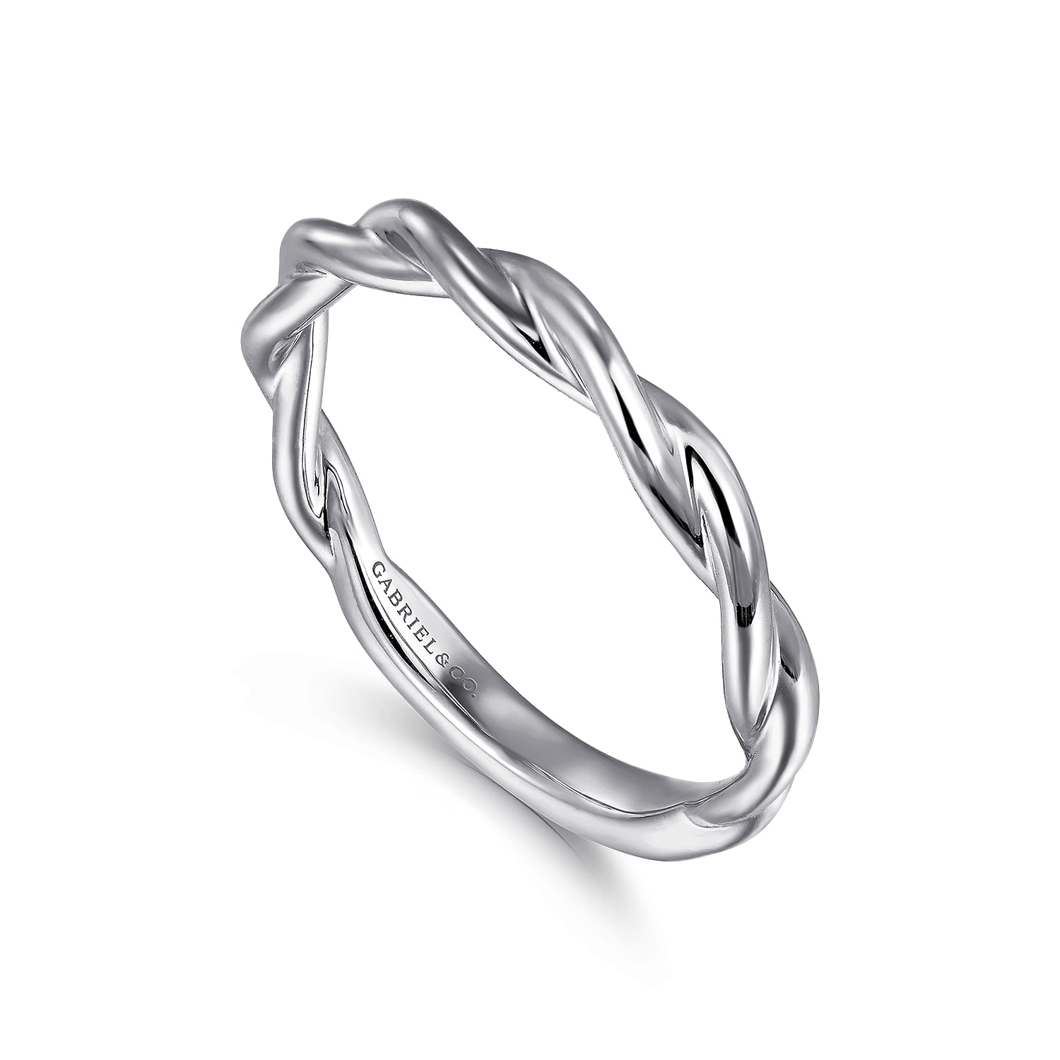 14K White Gold Wedding Band - Shot 3