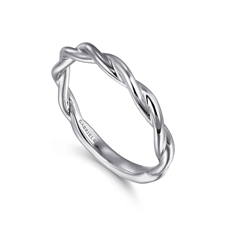 14K White Gold Wedding Band - Shot 3