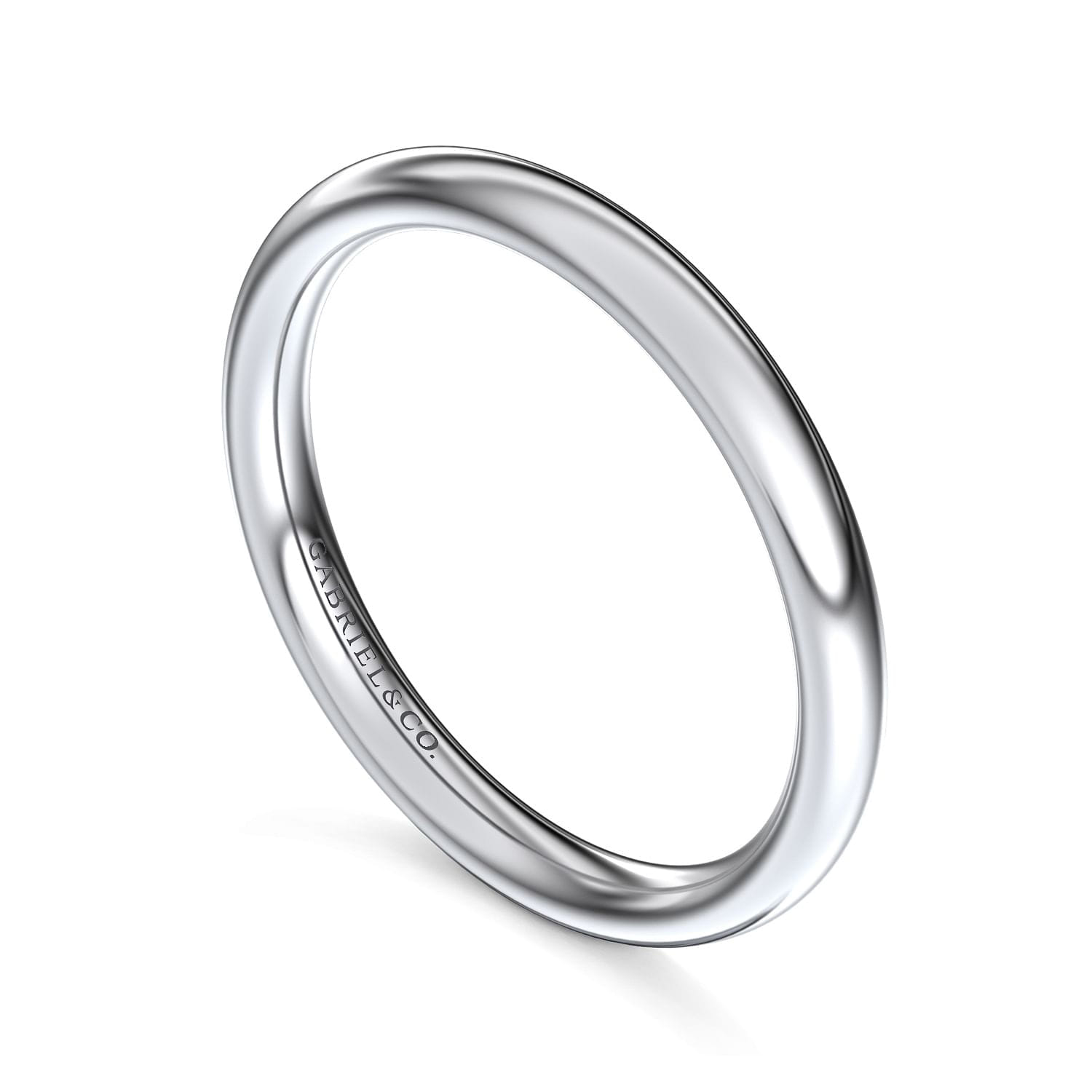 14K White Gold Wedding Band - Shot 3