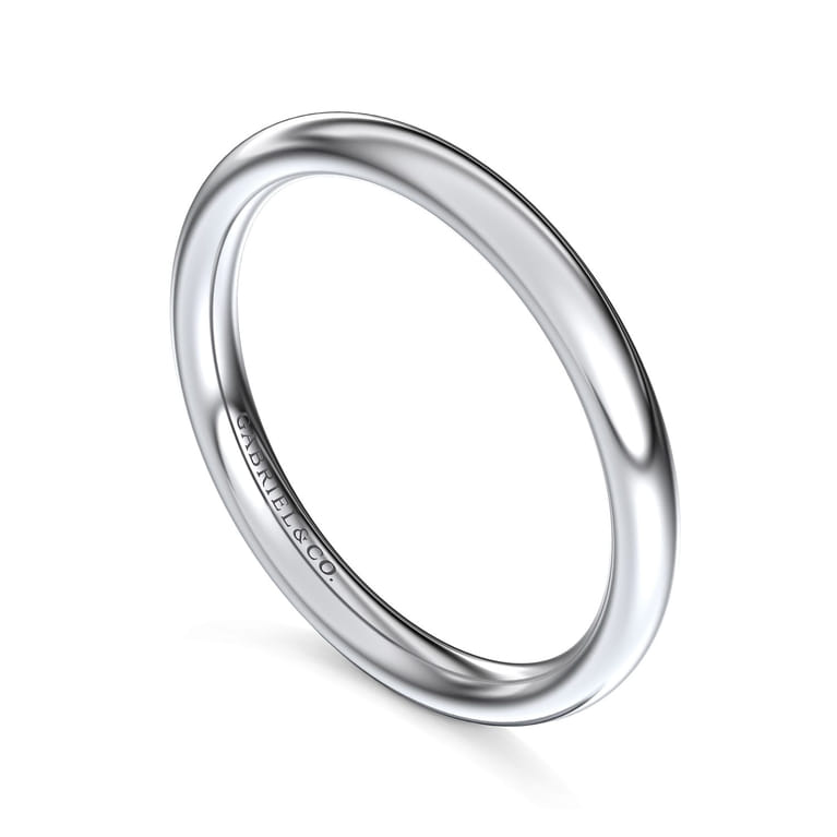 14K White Gold Wedding Band - Shot 3