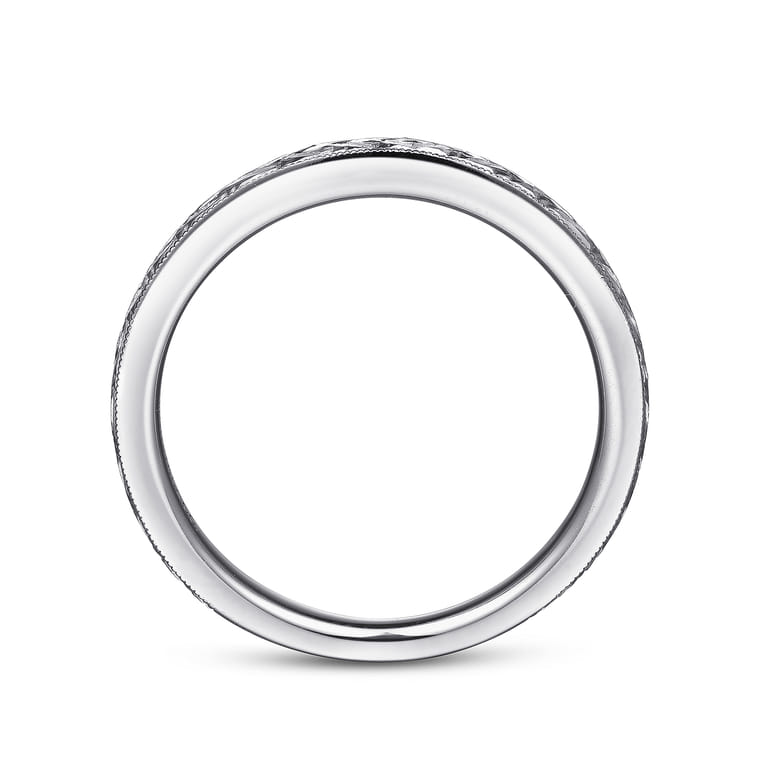 14K White Gold Wedding Band - Shot 2