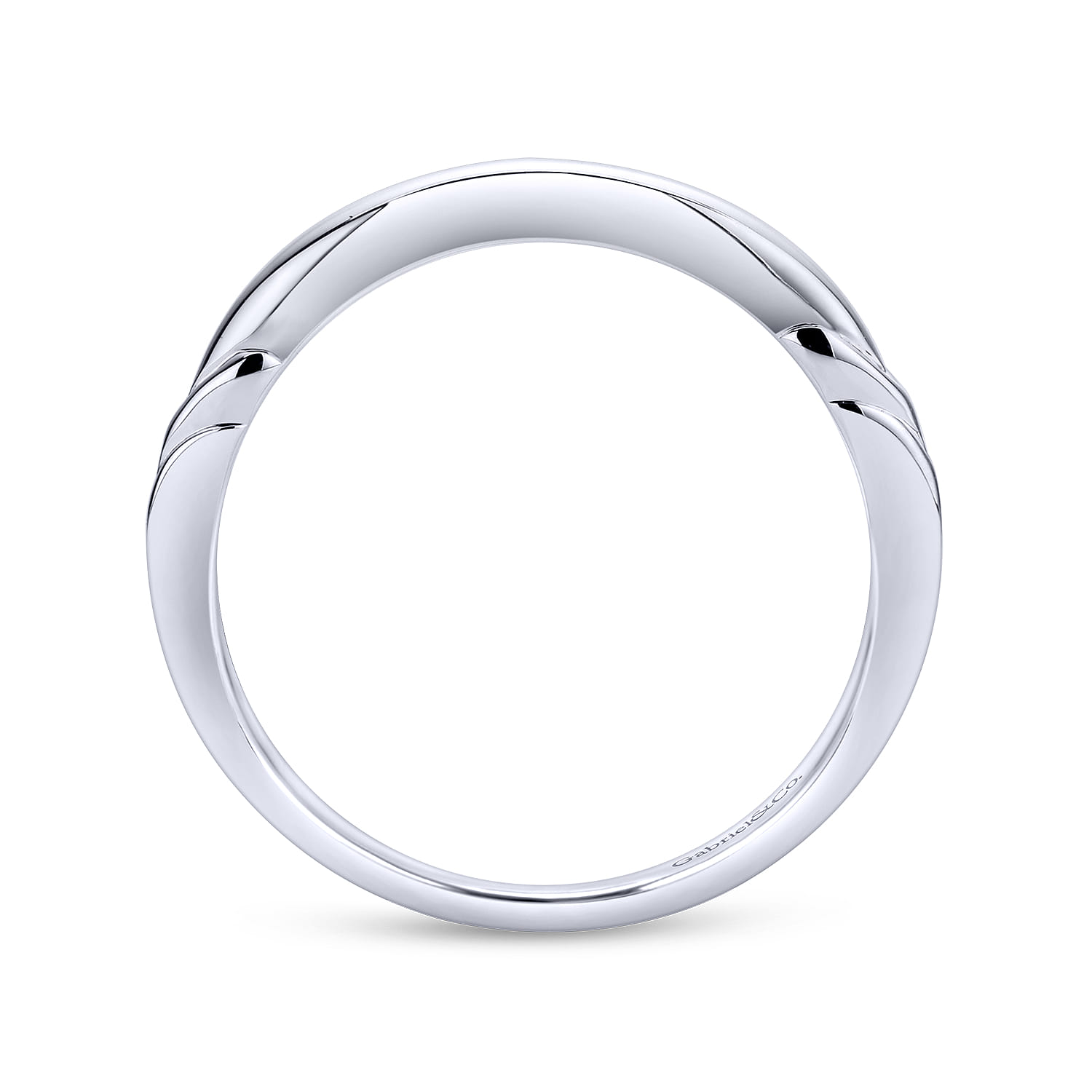 14K White Gold Wedding Band - Shot 2