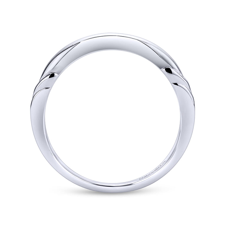 14K White Gold Wedding Band - Shot 2