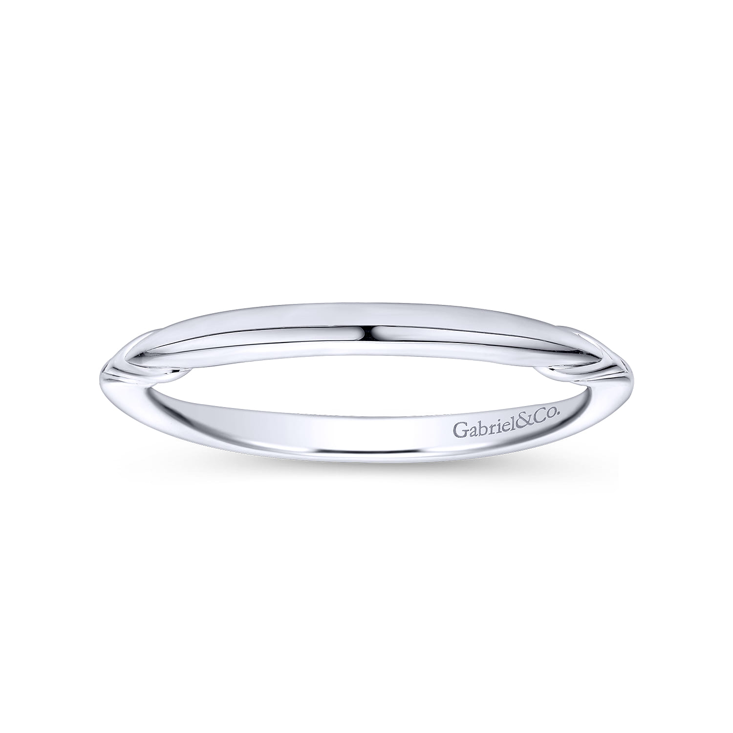 14K White Gold Wedding Band - Shot 5