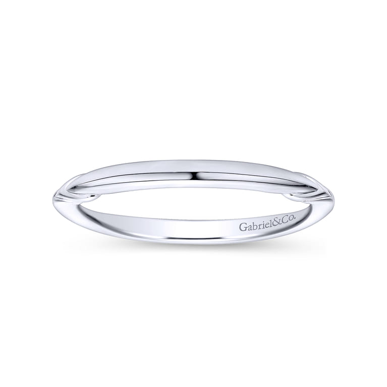 14K White Gold Wedding Band - Shot 5