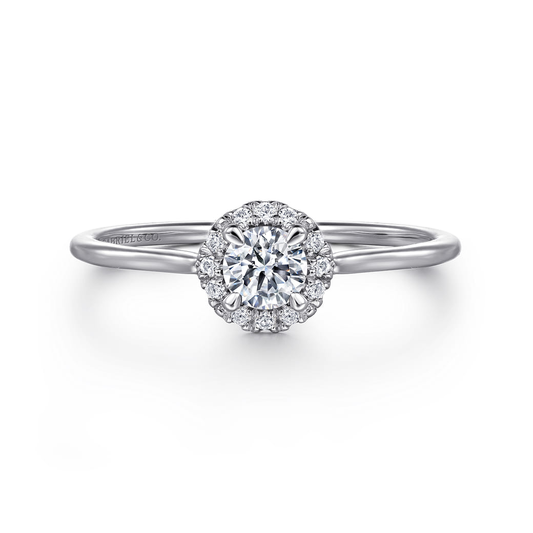 14k White Gold Classic Color [Ring SKU LR51264W45WS