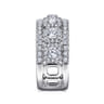 Fancy Wedding Ring in 14k White Gold with Round Natural Diamond at Gabriel & Co.