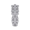 Fancy Wedding Ring in 14k White Gold with Round Natural Diamond at Gabriel & Co.