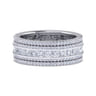 Eternity Band Wedding Ring in 14k White Gold with Round Natural Diamond at Gabriel & Co.
