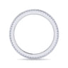 Eternity Band Wedding Ring in 14k White Gold with Round Natural Diamond at Gabriel & Co.