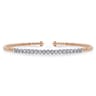 14K White-Rose Gold Bujukan Diamond Cuff Bracelet - 0.35 ct
