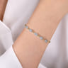 14K White-Yellow Gold Bujukan Diamond Bangle - 1 ct