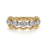 14K White Yellow Gold Bujukan Diamond Fashion Ring - 0.5 ct