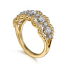 14K White Yellow Gold Bujukan Diamond Fashion Ring - 0.5 ct