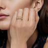 14K White Yellow Gold Bujukan Diamond Fashion Ring - 0.5 ct