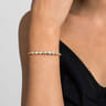 14K White Yellow Gold Bujukan Pear Bezel Diamond Split Bangle Bracelet - 0.5 ct