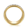 14K White  Yellow Gold Bujukan and Diamond Easy Stackable Ring - 0.75 ct