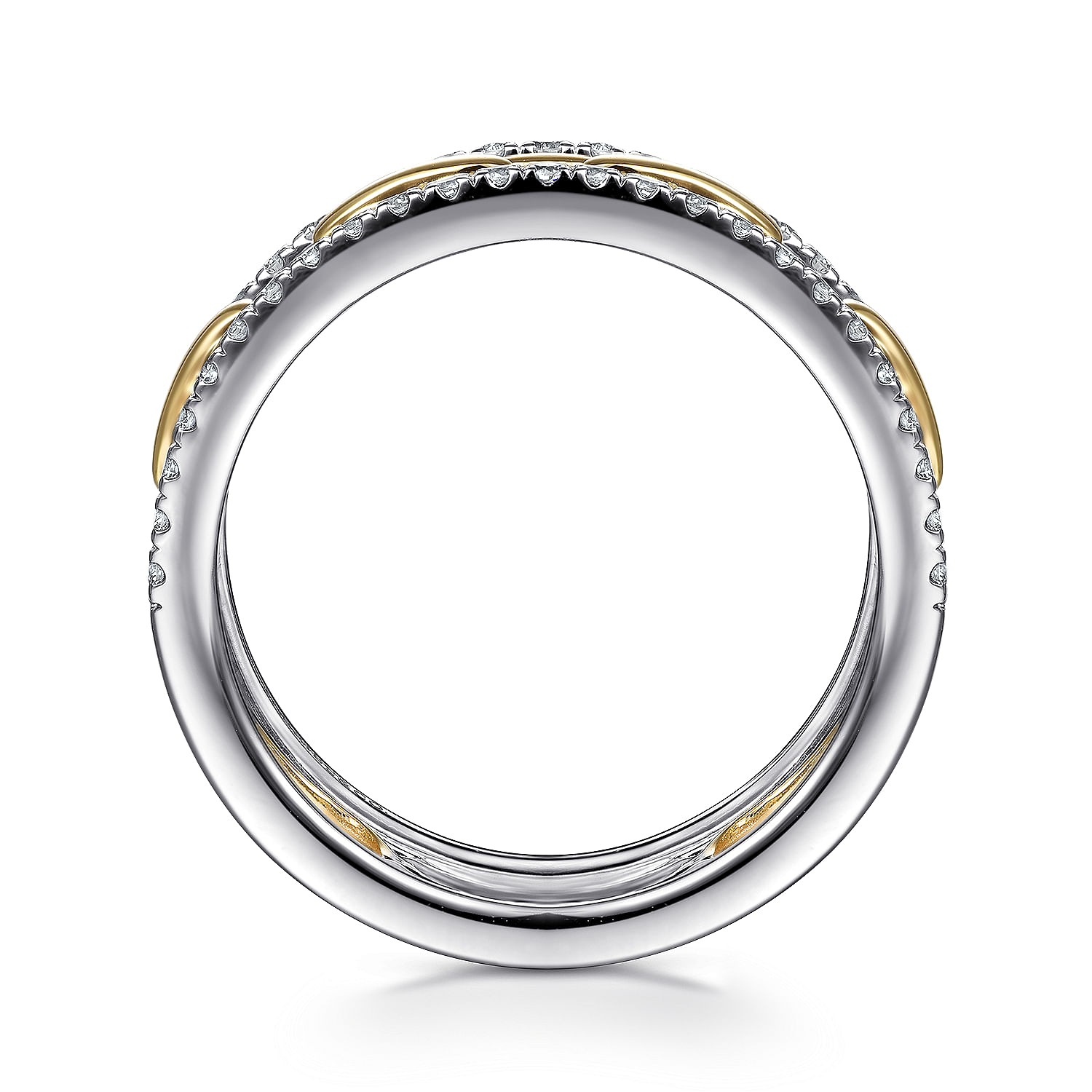 専用　ドーターズジュエリー [14K] Slim diamond ring 14K Two-tone Estate Diamond Ring – Long's Jewelers