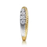 Fancy Wedding Ring in 14k Yellow/white Gold with Round Natural Diamond at Gabriel & Co.