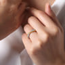 Fancy Wedding Ring in 14k Yellow/white Gold with Round Natural Diamond at Gabriel & Co.