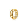 14K White  Yellow Gold Diamond 15mm Huggie Earrings - 0.85 ct