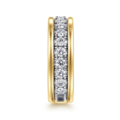 14K White-Yellow Gold Diamond Anniversary Band