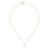 14K White  Yellow Gold Diamond Cross Pendant Necklace - 0.03 ct