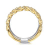 14K White  Yellow Gold Diamond Easy Stackable Ring 1ct-Bujukan - 1 ct