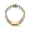 14K White  Yellow Gold Diamond Easy Stackable Ring - 0.3 ct