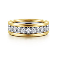 14K White-Yellow Gold Diamond Eternity Band