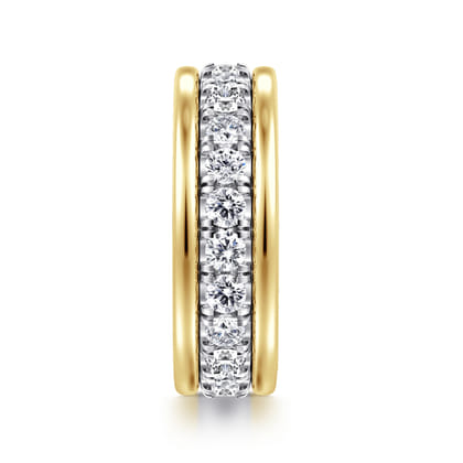 14K White-Yellow Gold Diamond Eternity Band