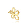14K White  Yellow Gold Diamond Floral Pin - 0.35 ct
