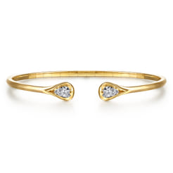 14K-White--Yellow-Gold-Diamond-Pear-Open-Bangle-Bracelet1