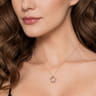 14K White  Yellow Gold Diamond Pendant Necklace-Bujukan - 0.25 ct