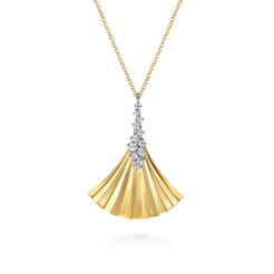 14K-White--Yellow-Gold-Diamond-and-Diamond-Cut-Pendant-Necklace1