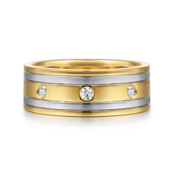 14K White Yellow Gold Diamond