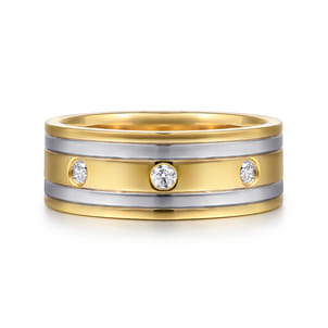 14K White Yellow Gold Diamond